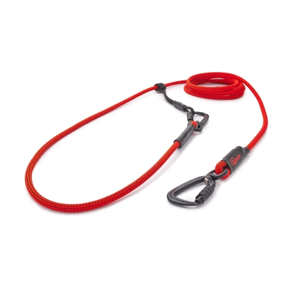 EASYLONG Hundeleine TWIST - M - 3m - orange mit schwarzen Punkten